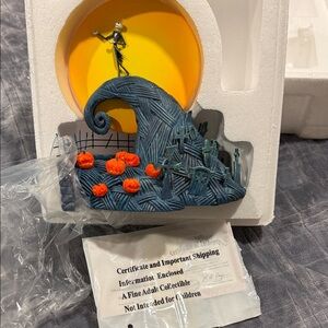 The Bradford Exchange Halloween Figurine with Blue and Orange Accents